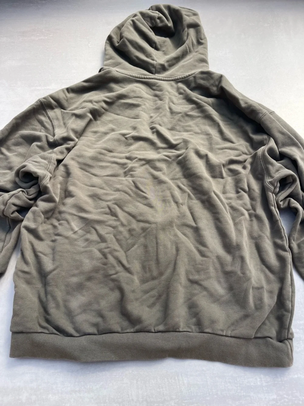 SKIMS TERRY MENS RELAXED ZIP UP HOODIE | MILITARY 100% COTTON